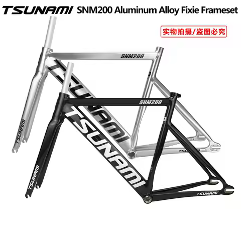 New TSUNAMI SNM200 Fixed Gear Bike Frameset 700C Aluminum Alloy Frame Racing Track Fixie Bicycle Sin