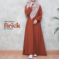 Aliva Dress Gamis Casual Wanita Muslim Terlaris | Gamis Abaya Turki Polos | Gamis Wanita Santri Putr