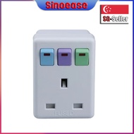 🔥SG Stock｜UK to SG Adapter｜2000W Surge Protection｜Child-Safe Sockets｜HDB Size 8.5cm