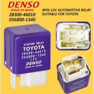 denso japan 4pin 12v toyota automotive relay 28300-46010 056800-1340