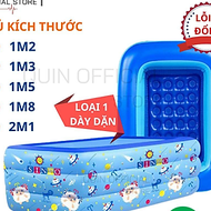 Bể Bơi 3 Tầng Cho Bé, Hàng Loại 1 Dày Dặn Có Đáy Chống Trượt, An Toàn Khi Sử Dụng - Full Size 1m2 - 2m1