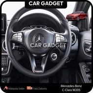 Mercedes Benz C-Class W205 C200 C250 C250 AMG Steering Wheel Button Switch Trim Cover Silver Car Gad