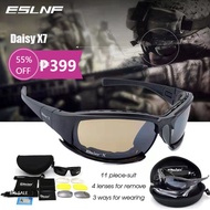 ESLNF Daisy x7 Tactical Goggles Shades Polarized Sunglasses for Men Army CS Wargame Shooting Goggles Bike Cycling Eyewear