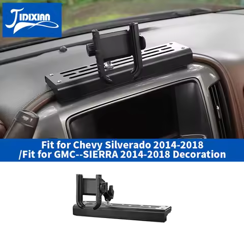 JIDIXIAN Car Phone Holder Fit for Chevrolet Silverado for GMC Sierra 2014-2018 Center Console Mount 
