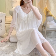 Cotton Modal Summer Pajamas with Chest Padding - Women's Solid Color | 9MXV