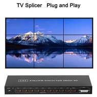 4K HDMI Splicing Matrix 3x3 HDMI Video Wall Controller 2x2 2X3 1x3 Multi Screen Monitor Splicing Pro