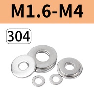 M1.6/M2/M2.5/M3/M4 Flat washer304Stainless Steel Extra Large Washer Flat Washer Large Outer Diameter