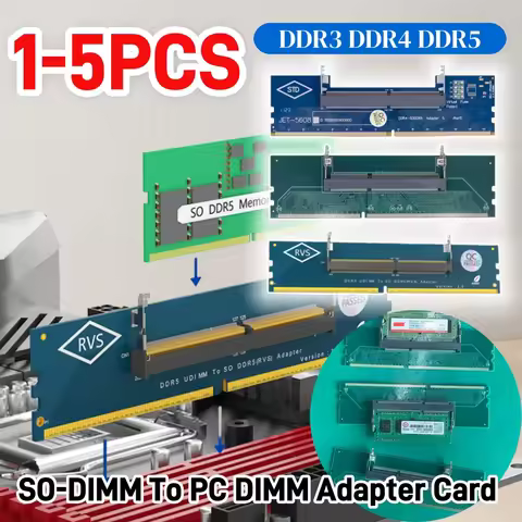 Laptop To Desktop SO-DIMM To PC DIMM Card DDR3 DDR4 DDR5 Memory RAM Memory Adapter Gaming Laptop RAM
