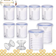 8 Sets Paint Container Plastic with Stainless Steel Mixing Ball Touch Up Paint Storage Cups for Repainting Leftover Paint,1000Ml ncsqqkjyx