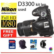 nikon d3300 kit len (used)