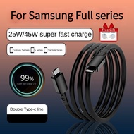 45W PD Fast Charging Data Cable Type-c to Type-c 5A  For Samsung Galaxy S20 S22 S23 S24 S25 Ultra No