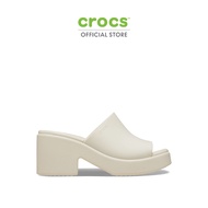 CROCS รองเท้าแตะผู้หญิง BROOKLYN SLIDE HEEL รุ่น 209408160 - STUCCO