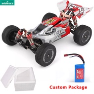 AD【Fast Delivery】Wltoys 144001 1/14 2.4G 4wd High Speed Racing Rc Car Vehicle Models 60 Km/h (Custom