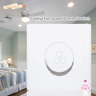 EUCALYTUSMY Speed Control Switch Stepless Speed Regulation Durable 86*86mm Rotary Switches