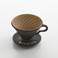 Brewista Ceramic Hand-Poured Coffee Filter Cup V60 พร้อมลายทางเกลียว แก้วกรองกาแฟทรงแหลม แก้วกรองกาแ