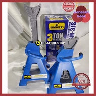 ขาตั้ง รถยนต์ SMART 3 ตัน [ แบบเฟือง ] x 2 ตัว!!!! 3TON JACK STAND SMART รุ่น E-SM-3JS ด่วน ของมีจำน