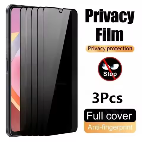 3Pcs Anti-Spy Tempered Glass Privacy Screen Protector For Samsung F36 F16 F56 F06 Jump 4 3 5G