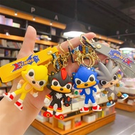 Sonic the Hedgehog Keychain, Cute Cartoon Anime Trendy Figure, Sonic Backpack Charm, Kids Gift