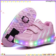 Children's shoes with light-emitting shoes double-wheeled Heelys unisex roller skates size 27-39