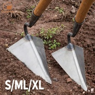 Digging Weeding and Raking Tool Manganese Steel Trenching Hoe Pointed Hoe Triangular Slanted Hoe Tri