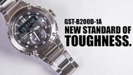 佐敦門市 現貨 100% 全新 Casio G-Shock G-Steel GST-B200D-1A Carbon Core Guard 一年保養