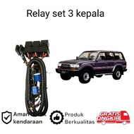 H4 LED Headlight Relay Set for Toyota land cruiser XV 80 koko