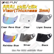 CK6 Visor for ARAI CK6 CK6K CK-6 Mirrorized RACING VISOR Lens Case Full Face Mask Glasses Shield Rac