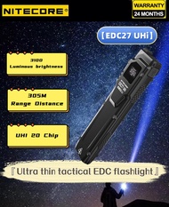 【Limited Time Discount】 NITECORE EDC27 UHi Portable Tactical Flashlight with Strong Light and Ultra-
