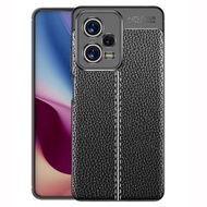 全城熱賣 - 適用於小米 紅米 Note 12 Pro 5G / Note 12 Pro 5G 極速版 / Poco X5 Pro 皮紋TPU防摔手機保護殼（黑色）
