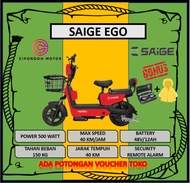 Saige EGO Sepeda Listrik Electric Bike 500 Watt Garansi Resmi