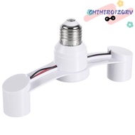 CHIHIRO1ZQRV E27 Splitter, Easy Installation Led Light Bulb Socket Adapter, Bedroom 2 Heads Lamp Bas