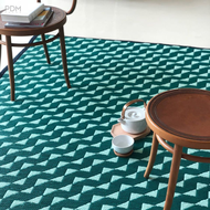 PDM เสื่ออเนกประสงค์ เสื่อตกแต่ง เสื่อแทนพรม เสื่อแต่งบ้าน ลาย Stride Mint size M 150x240 cm