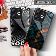 Infinix Smart 8 Case spiral motif - Cool = Aesthetic - Softcase - Latest Casing - Infinix Smart 8 Gl