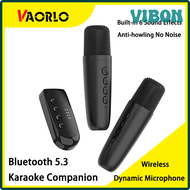 VIBON VAORLO DS-K1 Karaoke Companion Microphone Bluetooth 5.3 Moving-Coil KTV DSP Mixer System For Wired Speaker Amplifier Stereo Car PIEBV