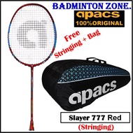 Apacs Slayer 777 (Red) FOC Stringing + Bag Ap 2601 (1pcs) Badminton Racket