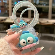 Clownfish biru Charger Protector iphone 18w & 20w Cartoon Cable Protector iPhone Charger Head Adapte