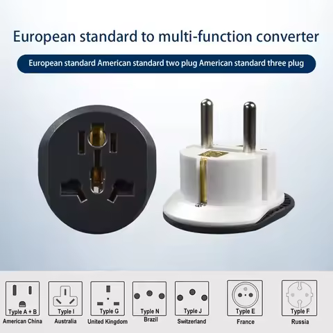 3/5/7/20 PCS Universal Travel Adapter All-in-one Travel Charger with Type C Wall Charger 16A 250V fo