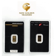 1g Argor-Heraeus GoldBar 999.9 Purity