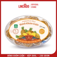 Bánh Khóm Cuộn - Đặc Sản Đồng Tháp - Hộp Oval - 200 Gram