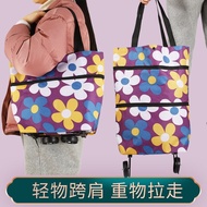 Shopping Bag Shopping Handy Gadget Foldable and Portable Trolley Bag Lightweight Shopping Bag with Wheels Grocery Bag Household Shopping Luggage Trolley
