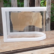 Full acrylic curved aquarium L10 x P20 x H15