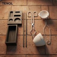 [TENOL] 8 Pieces Refractory Ingot Cast Crucible Set High Temperature Resistant Gold Smelting Tool Se