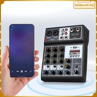[TachiuwadcMY] 4 Channel Audio Mixer Stereo DJ Mixer Sound Board Mixing for Performance