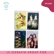 LE SSERAFIM GROUP POB - EUNCHAE CHAEWON SAKURA KAZUHA YUNJIN OFFICIAL PHOTOCARD