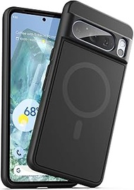 Encased Magnetic Case for Google Pixel 8 Pro Compatible with MagSafe Charging & Accessories Black