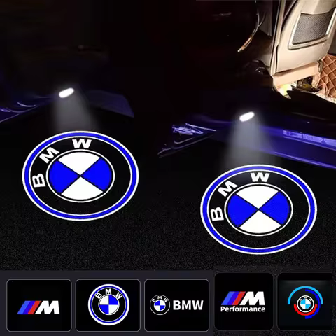 2PCS-AA-LED Car Door logo Projector Lamps Welcome Light For Mini BMW ME90 E60 F18E46 F30 F20 M2M5 M3