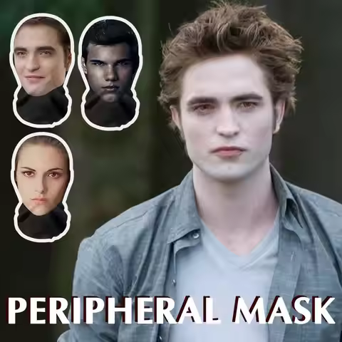 3D Printed Full Face Visual Mask Realistic Celebrity Performer Face Mask Fun Role-playing Props Cost