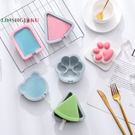 [linshgjkuS] Simple Popsicle Watermelon Cat Claw Bear Shape Silicone Ice Cream Mold With Lid Cheese Grid Popsicle Mold [NEW]