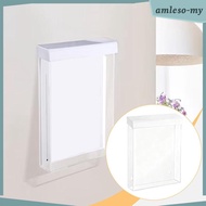 [AmlesoMY] Outdoor Brochure Holder with White Lid, Acrylic, Durability, Flyer Holder, Wall Mount, Wa