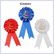 TIOMNVVN Ribbon Award Set, Blue,Red,White Recognition Ribbons Rosette Ribbon, Award Ribbons Honorabl